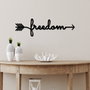 Wallity Freedom Escultura de Pared de Metal Negra